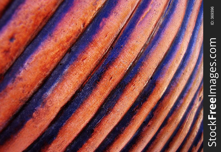 Abstract photo of ceramics and texture in rich hues. Abstract photo of ceramics and texture in rich hues