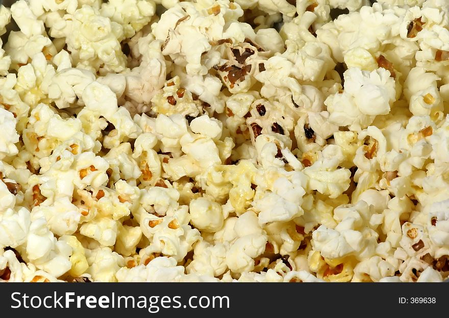 Full frame of popcorn