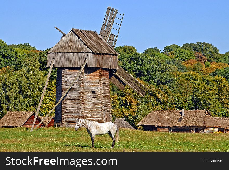 Ukranian village near kiev at east europe