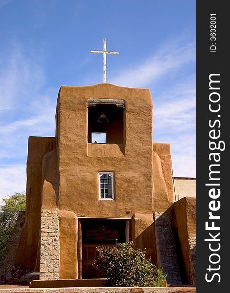 Historic Adobe Stucture, San Miguel Mission, Santa Fe, New Mexico. Historic Adobe Stucture, San Miguel Mission, Santa Fe, New Mexico