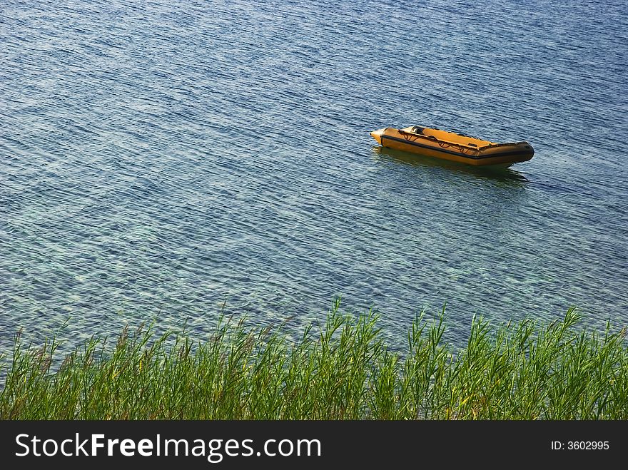 Boat on the Ohrid like from Macedonia