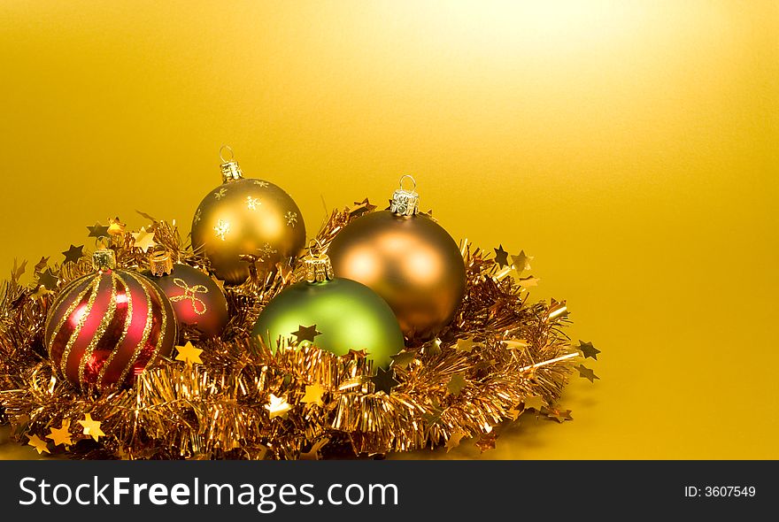 Colorful christmas holiday decoration design. Colorful christmas holiday decoration design