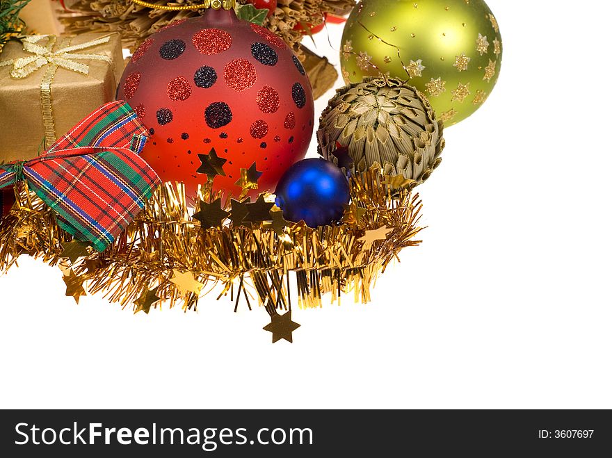 Christmas decoration isolated on a white background