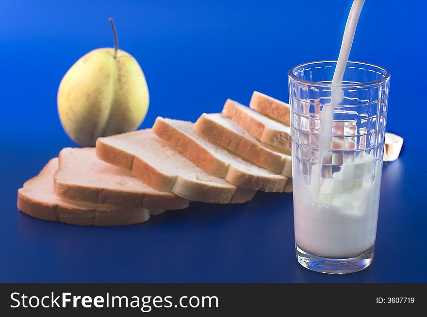 Milk Pour Into A Glass