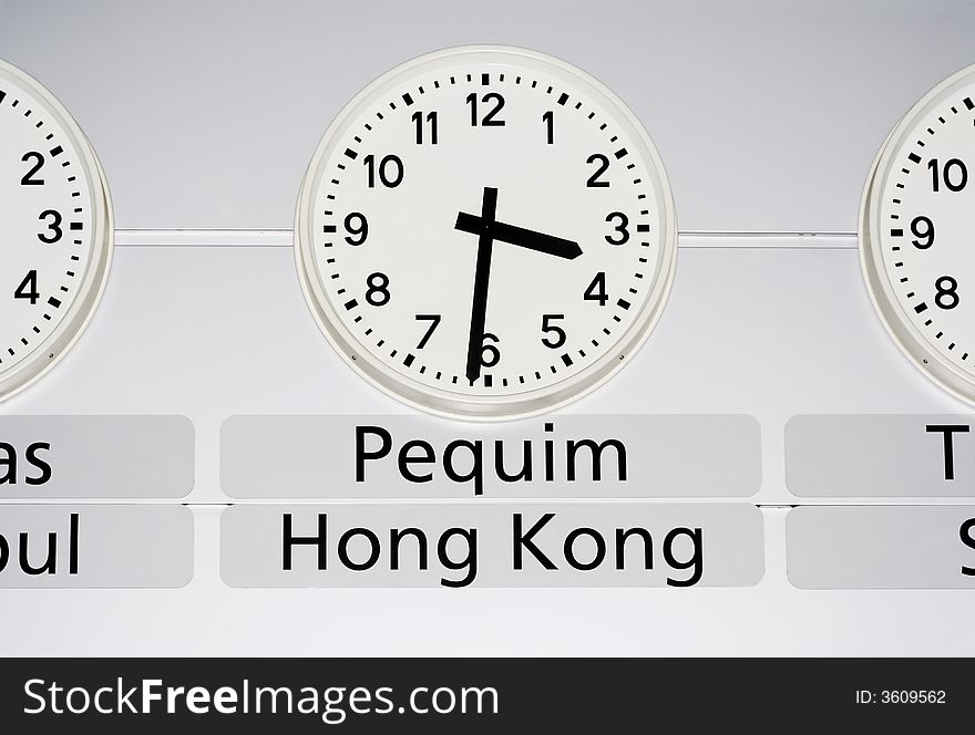 World time - Pequim and Hong Kong time