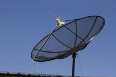 Defect Black Satellite Dish Stock Photo Defect Black Satellite Dish Stock Photo