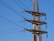 Electric Poles Network Royalty Free Stock Photo Electric Poles Network Royalty Free Stock Photo