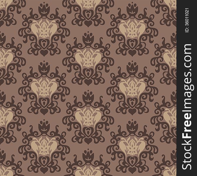 Vintage Damask Luxury Seamless Pattern