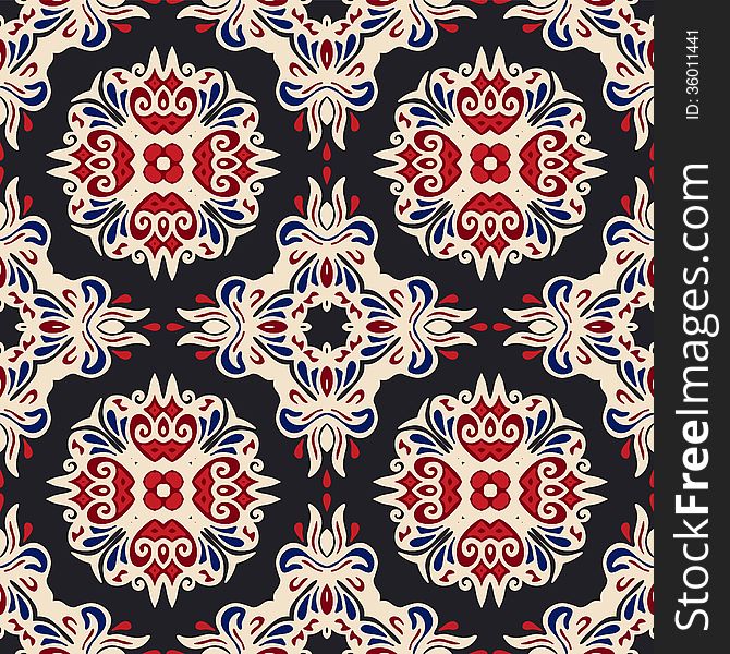 Ethnic Geomertric Seamless Pattern