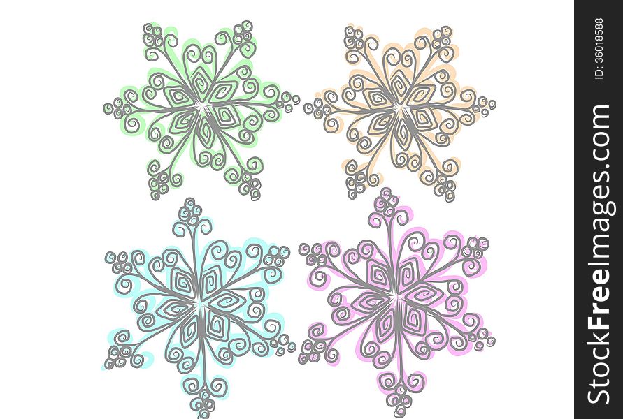 Painted Snowflake