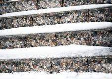 Ladder Steps Covered With Snow Royalty Free Stock Photo Ladder Steps Covered With Snow Royalty Free Stock Photo