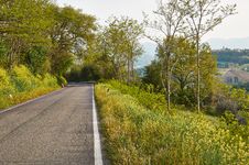 Turn Mountain Road In The Mountains Of Italy Stock Photography Turn Mountain Road In The Mountains Of Italy Stock Photography