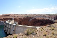 Glen Canyon Dam And Bridge Royalty Free Stock Image Glen Canyon Dam And Bridge Royalty Free Stock Image
