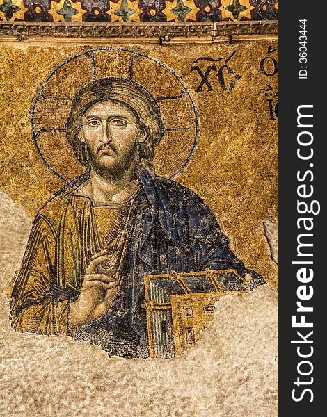 Jesus Christ In Hagia Sophia