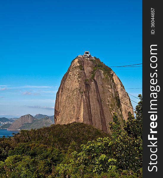 Panoramic View of Sugarloaf Mountain, Rio de Janeiro, Brazil .