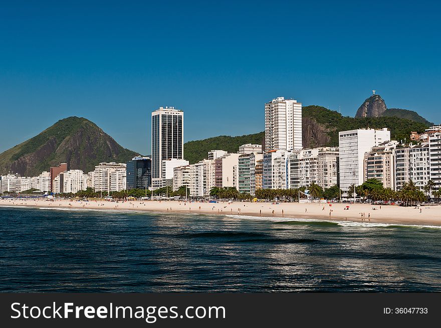 Beautiful Copacabana Beach On A Sunny Day
