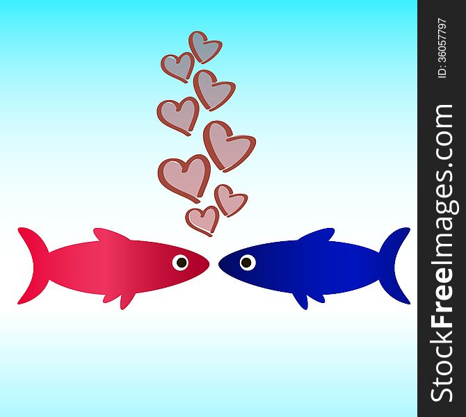 Fish icon love wallpaper