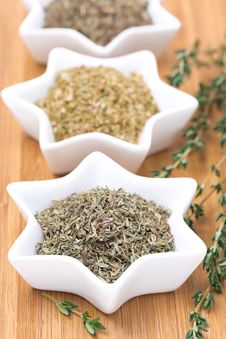 Provence Herbs - Thyme, Oregano And Basil, Selective Focus Stock Photography Provence Herbs - Thyme, Oregano And Basil, Selective Focus Stock Photography