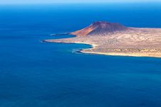 View To La Graciosa - Volcanic Island, Canary Royalty Free Stock Photography View To La Graciosa - Volcanic Island, Canary Royalty Free Stock Photography
