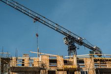 Construction Crane At The Construction Site Royalty Free Stock Photos Construction Crane At The Construction Site Royalty Free Stock Photos