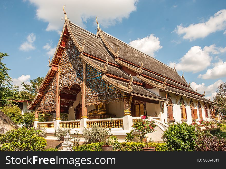 Thai temple The modern world ri.