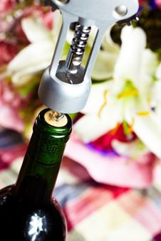 Wine Bottle Opener Macro Stock Photography Wine Bottle Opener Macro Stock Photography