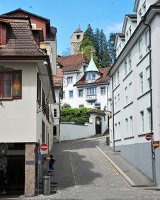 Luzern Panorama Stock Photo