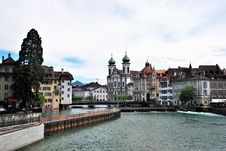 Luzern Panorama Royalty Free Stock Image