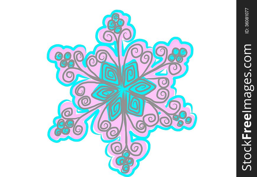 Painted Snowflake