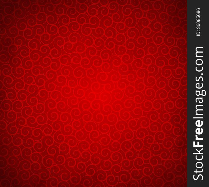 Vector illustration of beautiful red background with a pattern
