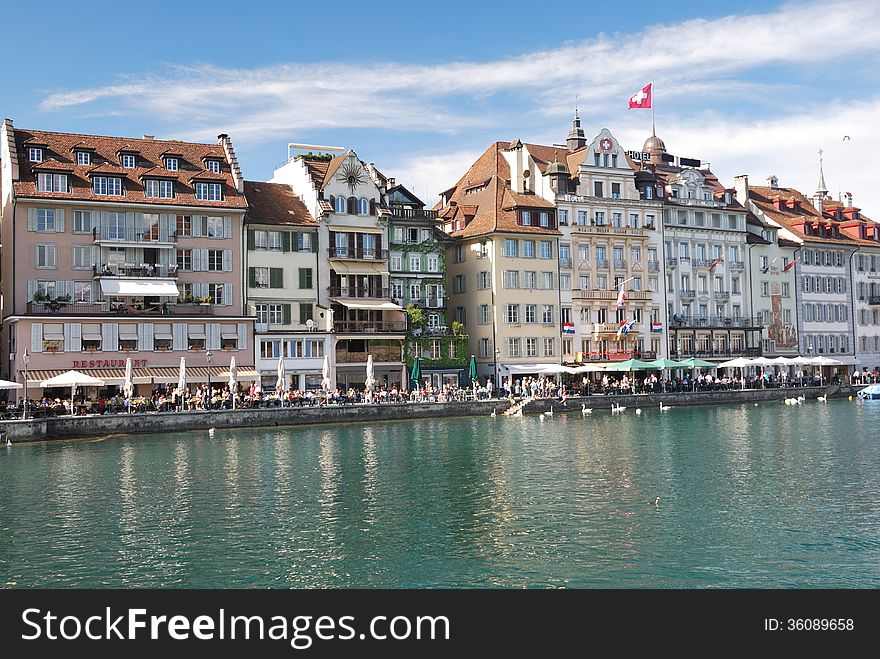 Luzern Panorama, Switzerland. april 2012