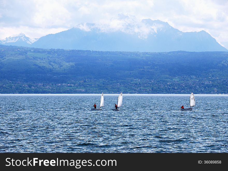 Lake Geneva, Switzerland. may 2012