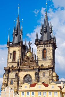 Church Of Our Lady Before Týn Or Church Of Mother Of God In Front Of Týn, Prague Stock Photography Church Of Our Lady Before Týn Or Church Of Mother Of God In Front Of Týn, Prague Stock Photography