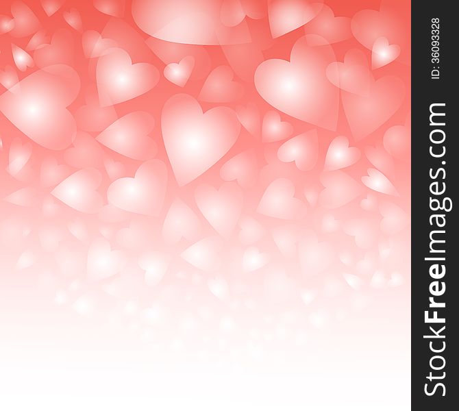 Festive background for lovers of hearts. Festive background for lovers of hearts