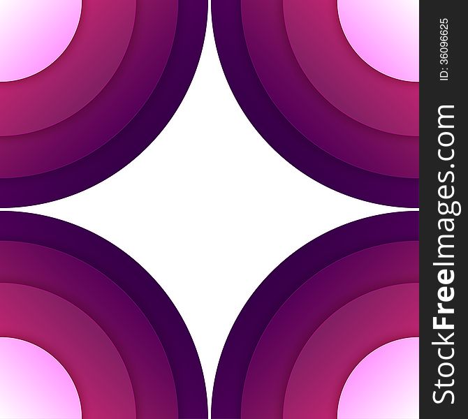 Abstract Purple Paper Round Shapes Background