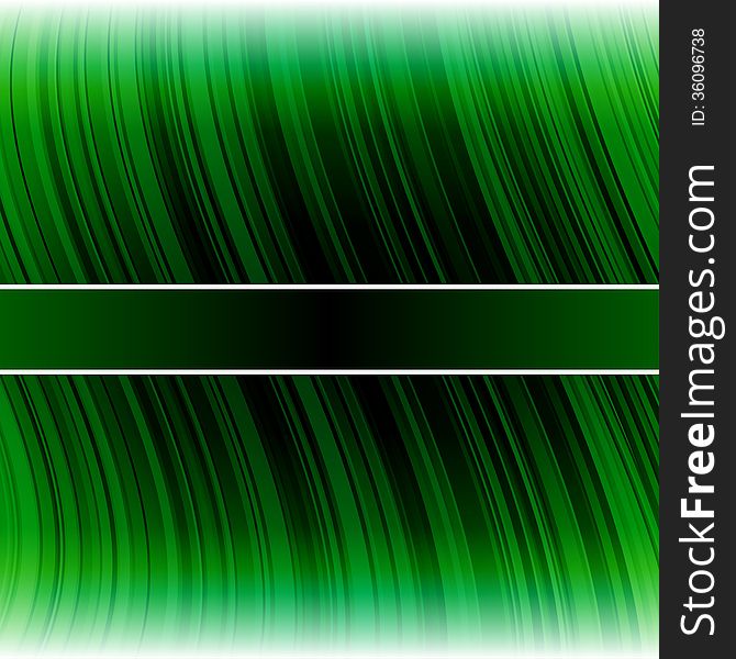 Abstract warped green stripes colorful background