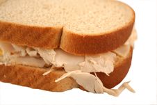 Isolated Turkey Sandwich On Whole Grain Bread Royalty Free Stock Images Isolated Turkey Sandwich On Whole Grain Bread Royalty Free Stock Images