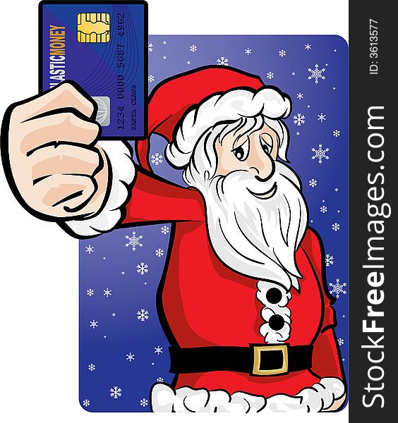 Santa pay with credit card. Santa pay with credit card