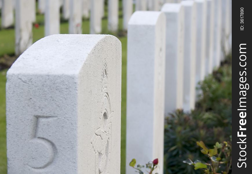 Military Cemetery of the second worldwar in Belgium