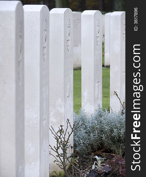 Military Cemetery of the second worldwar in Belgium