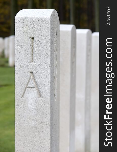 Military Cemetery of the second worldwar in Belgium