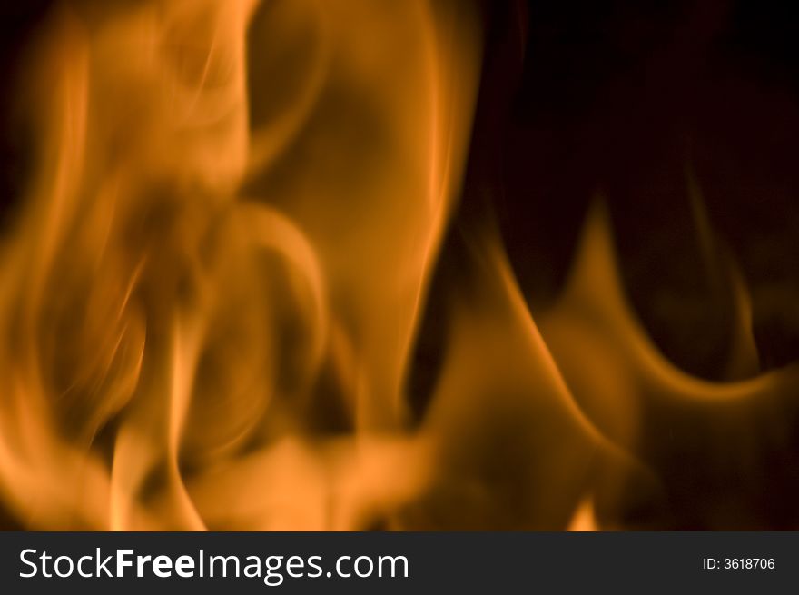 Close up of fire for background