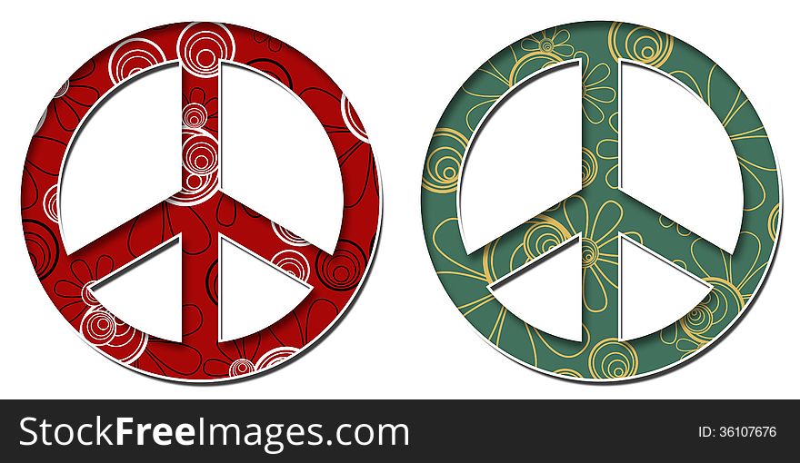 Peace with red black and green golden background. Peace with red black and green golden background.
