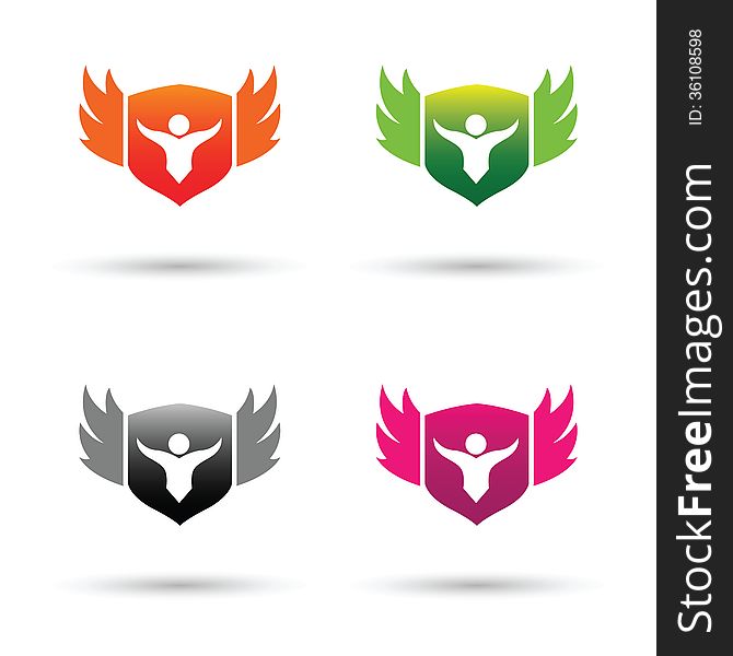 Shield Logo and vector whit background