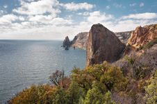 Rocky Coast Of The Black Sea Stock Image Rocky Coast Of The Black Sea Stock Image