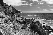 Rocky Coast Of The Black Sea Royalty Free Stock Photography Rocky Coast Of The Black Sea Royalty Free Stock Photography