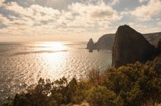 Rocky Coast Of The Black Sea Royalty Free Stock Photography Rocky Coast Of The Black Sea Royalty Free Stock Photography