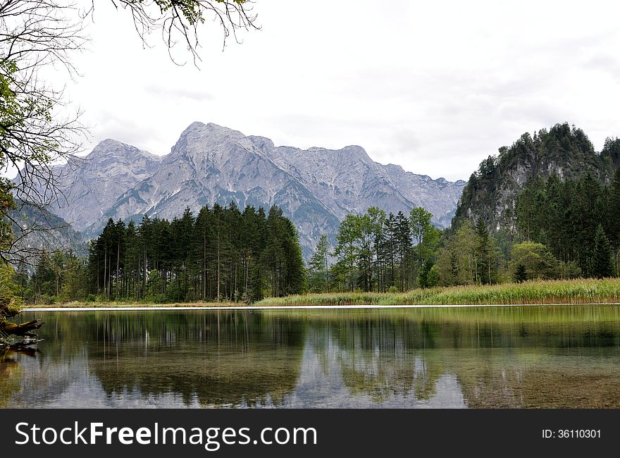 Almsee Lake. Almtal valley. Salzkammergut area (Lake District). Austria