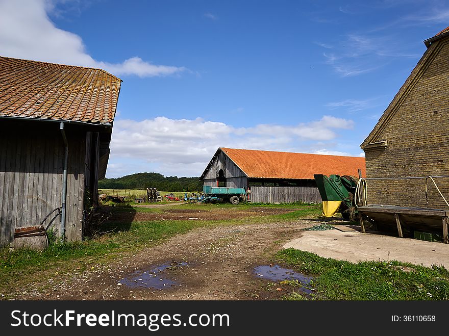 Traditional Farm Yard And Barns