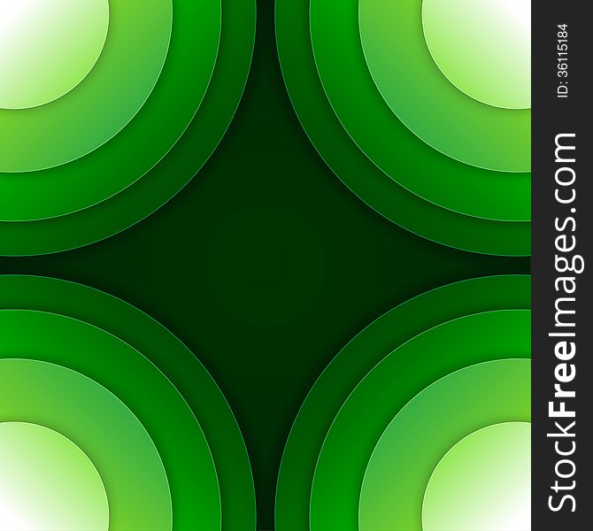 Abstract green paper circles background. RGB EPS 10. Abstract green paper circles background. RGB EPS 10